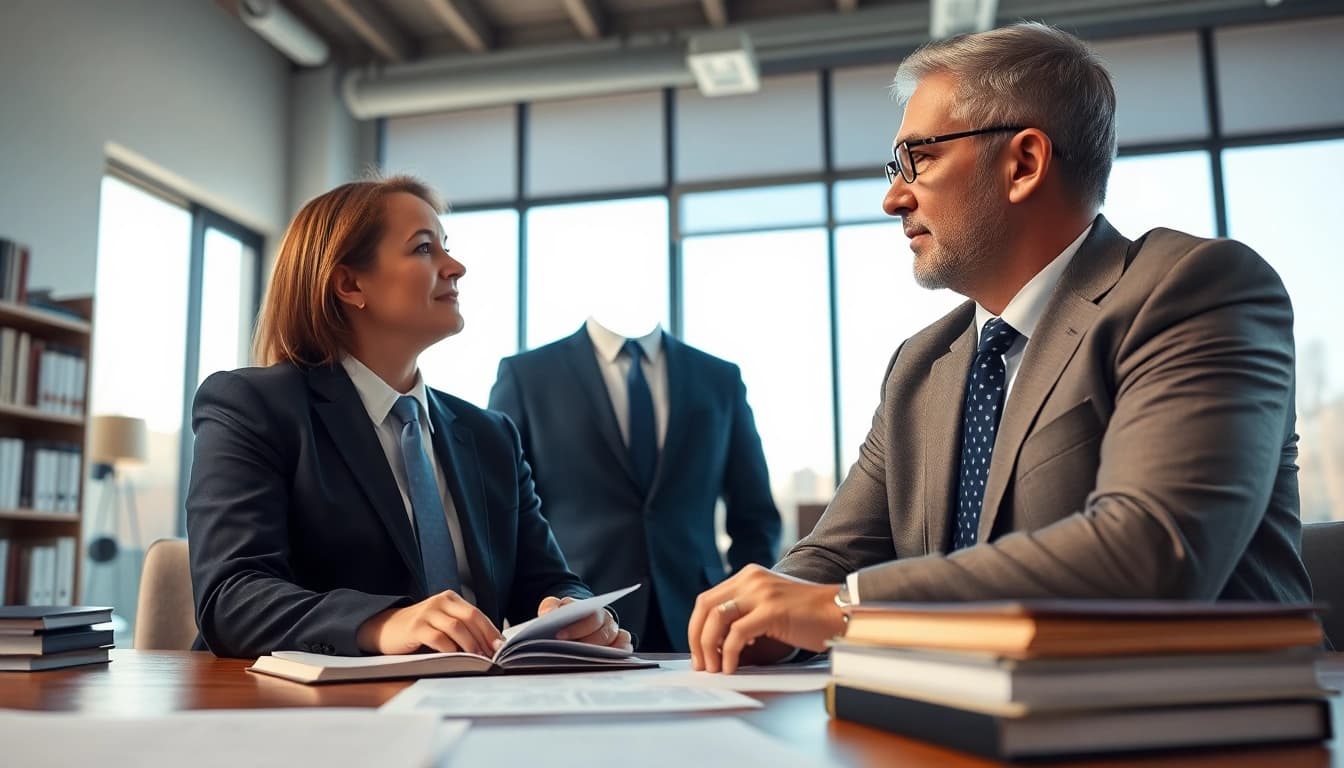 Consulting at https://www.aafloridalawyer.com with a professional lawyer in an inviting office.