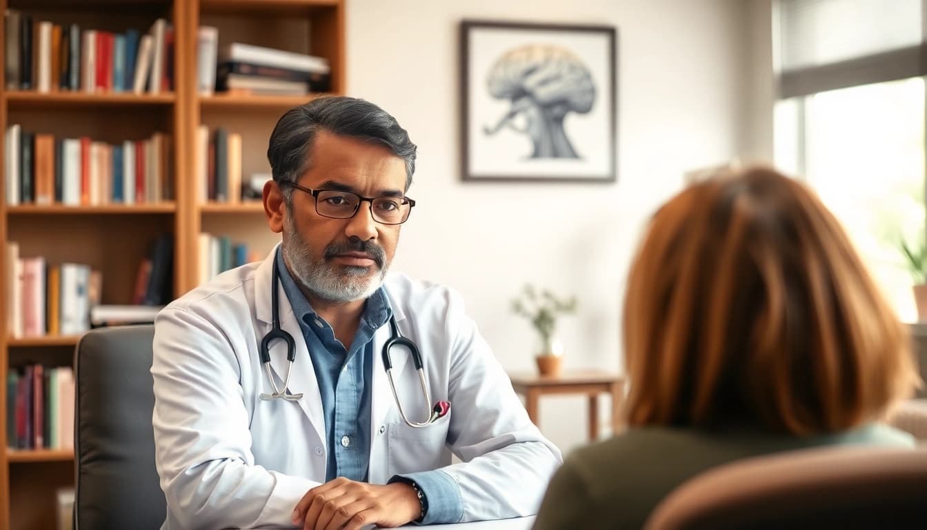 Engaging consultation scene with a certified psychiatrist India creating a supportive environment.