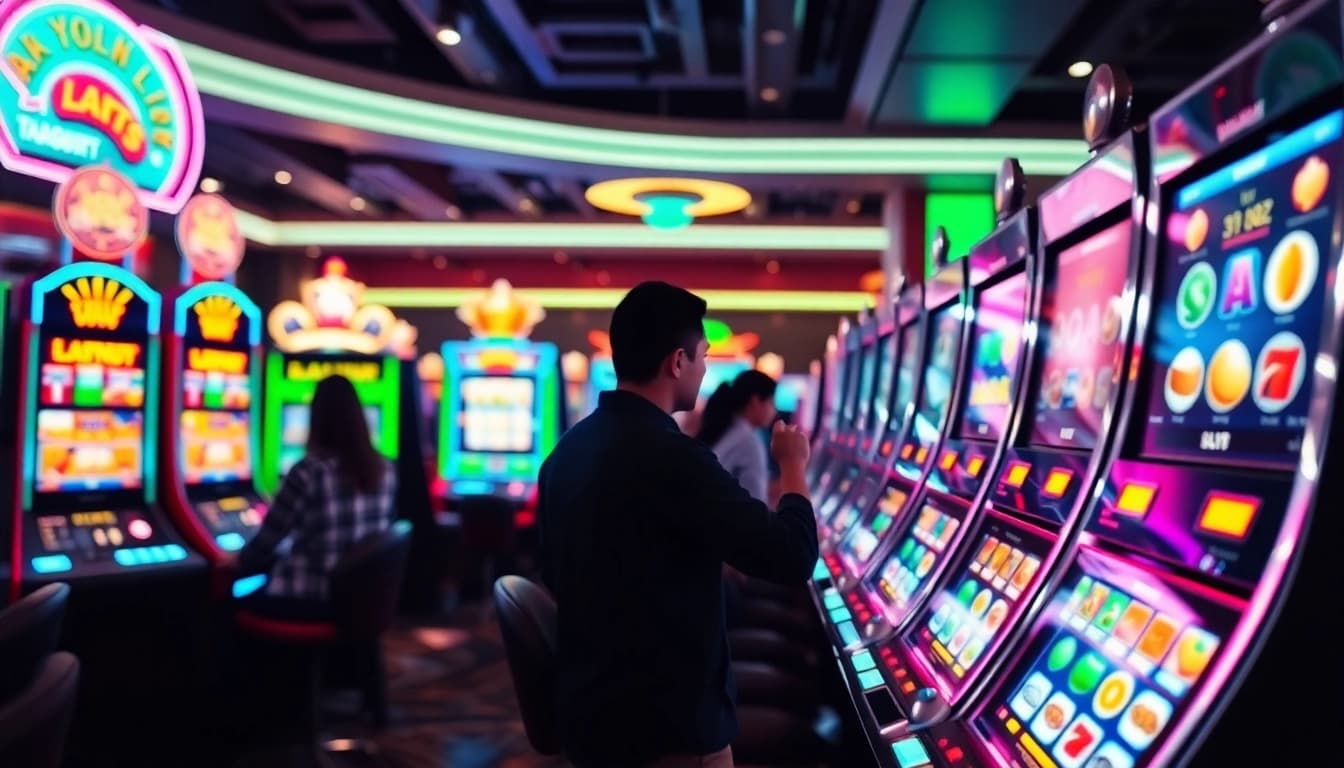 Experience thrilling gameplay with vibrant Online slots Uk machines in a modern casino.