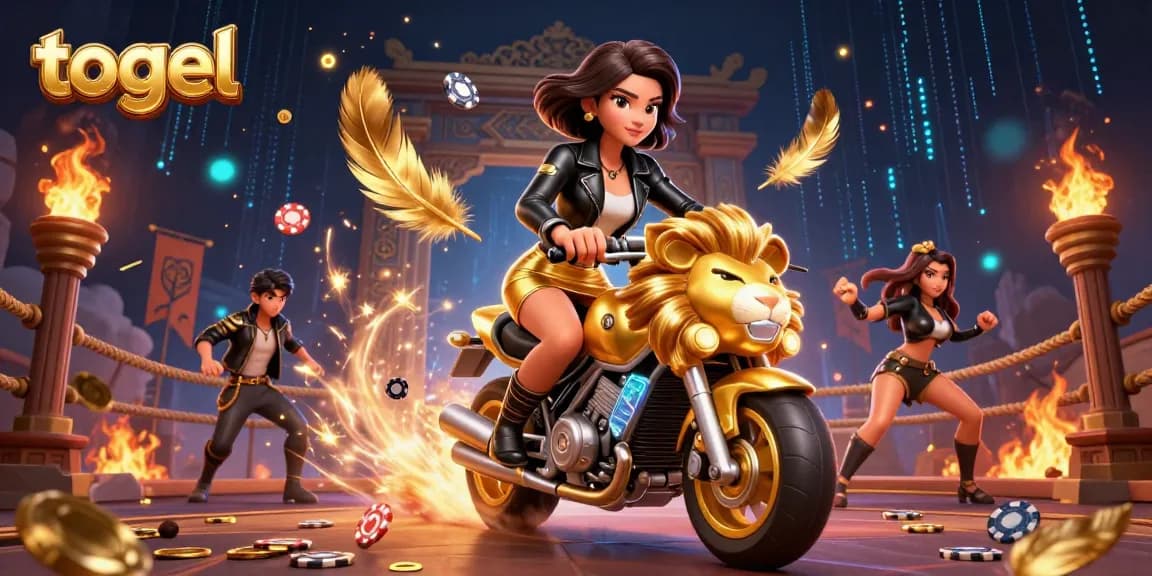 Experience thrilling togel gameplay in an electrifying casino scene with stunning visuals.