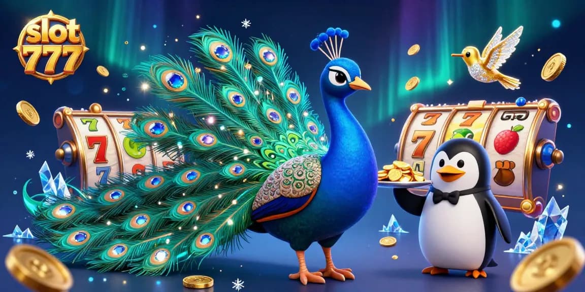 Menggandakan kemenangan dengan slot 777 yang memikat dan simbol keberuntungan dalam ilustrasi cerah.