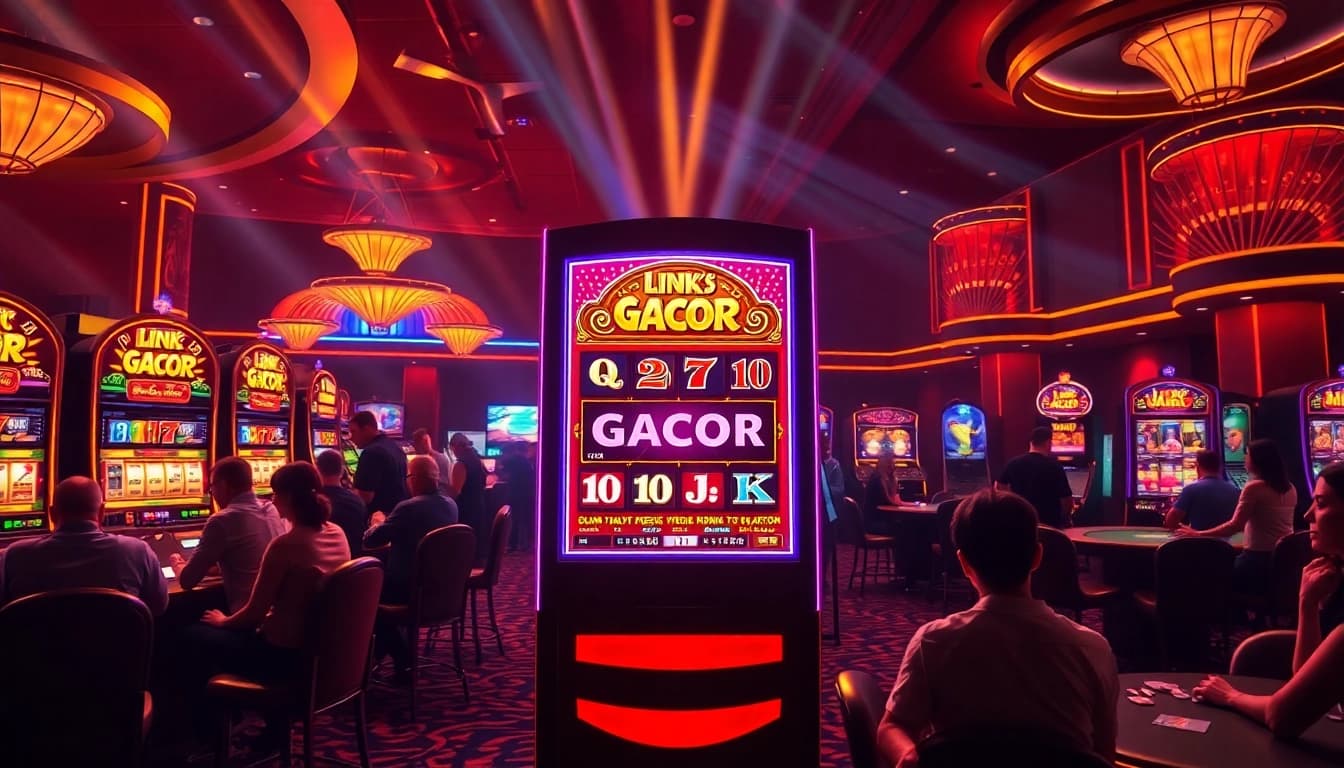 Experience the thrill of winning at the link slot gacor machine in a luxurious casino.