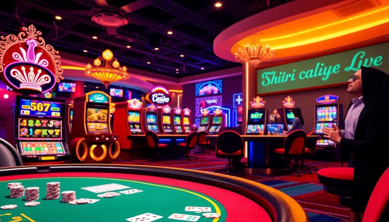 Khela88 লগইন করুন to an exciting online casino experience featuring vibrant slot machines and dealer games.