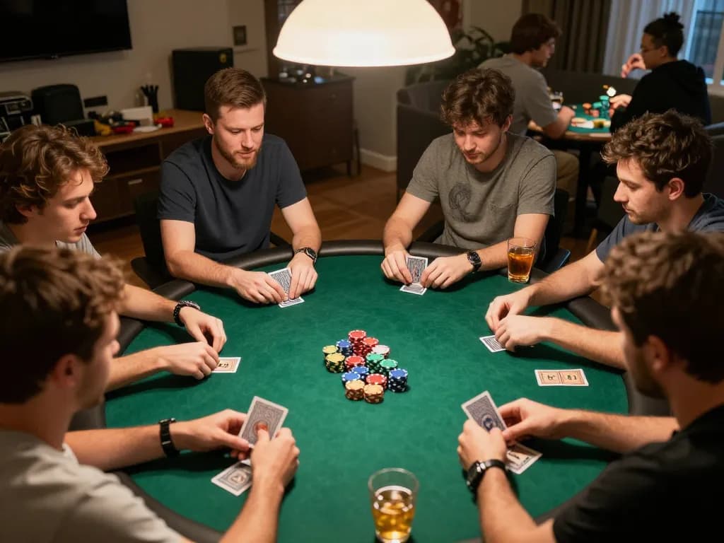 Engaged players demonstrating strategies in a poker game featuring top quality widgets for enhanced gameplay.
