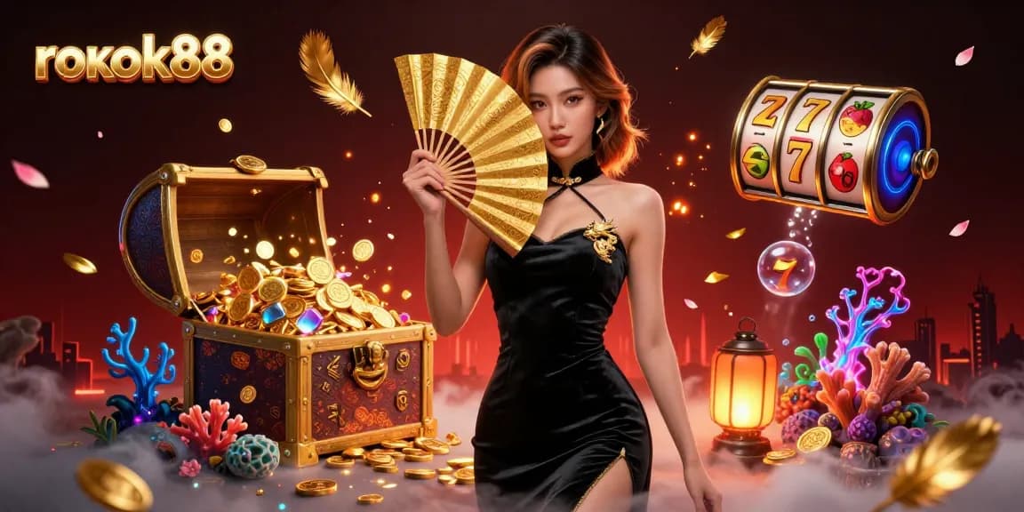 Experience thrilling gameplay with rokok88's vibrant casino atmosphere and stunning visuals.