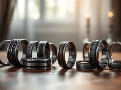 Exclusive Gunmetal Wedding Bands for Men: Modern Elegance and Style