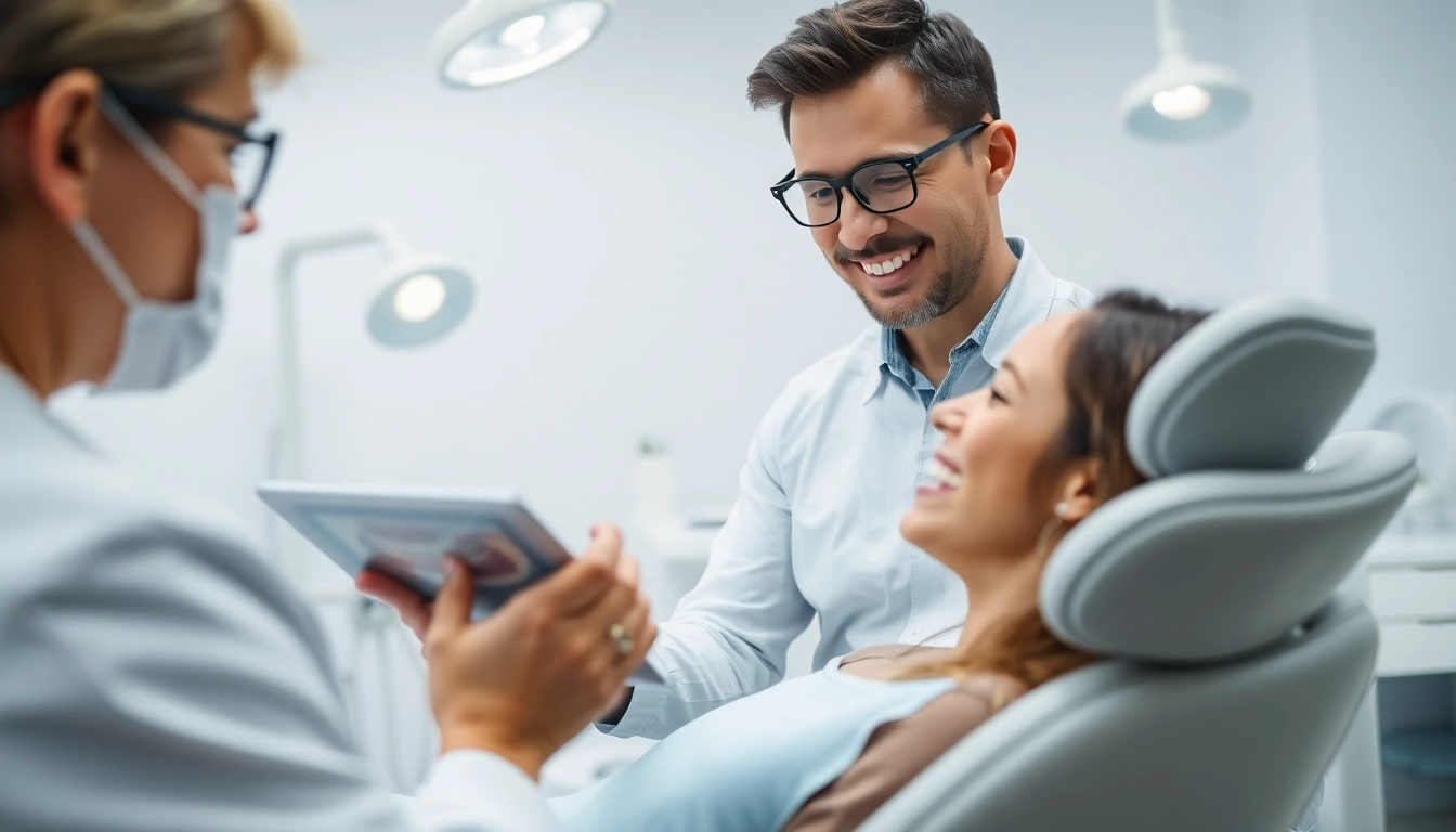 Consultation with an orthodontist near by me in a welcoming dental clinic.