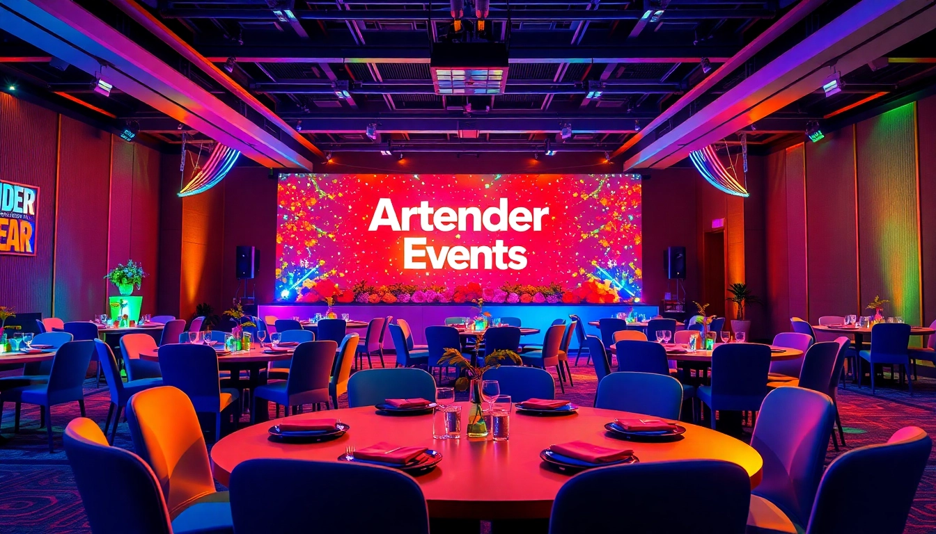 Experience vibrant Artender Events in a modern space filled with stylish decor and an inviting atmosphere.