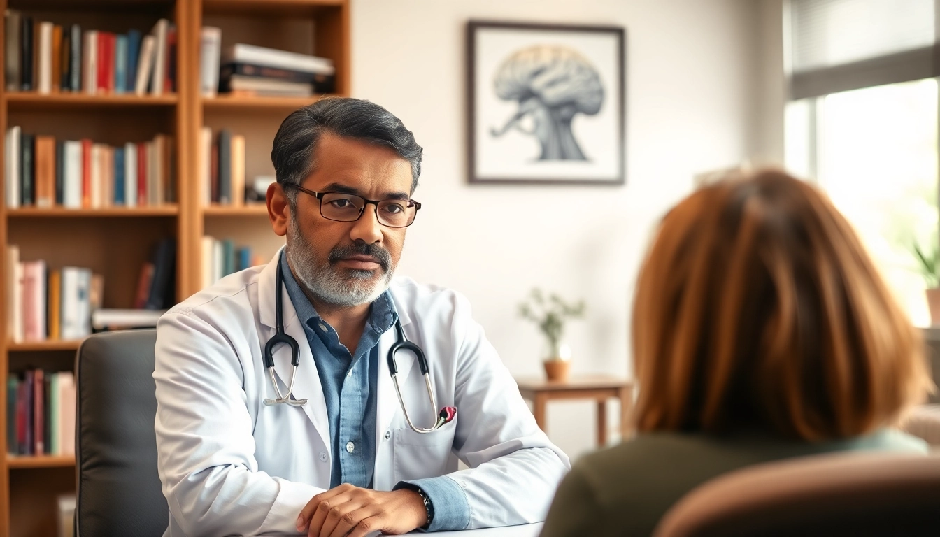 Engaging consultation scene with a certified psychiatrist India creating a supportive environment.