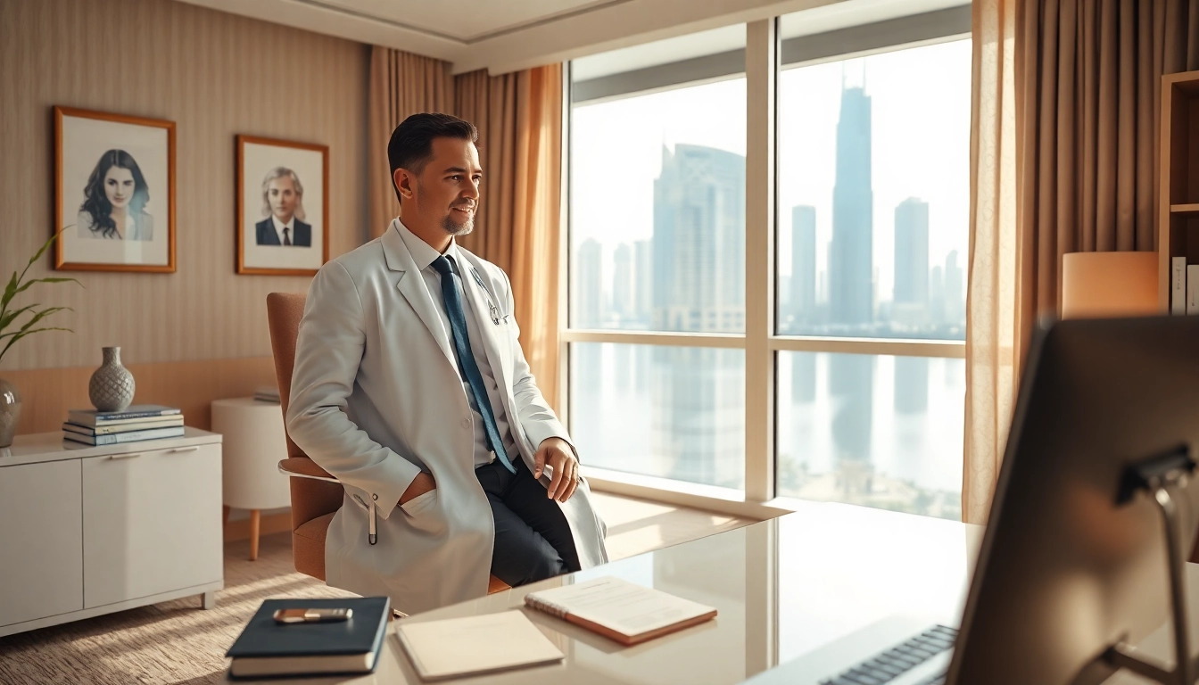 Consultation with a top psychiatrist in dubai in a serene office space designed for comfort.