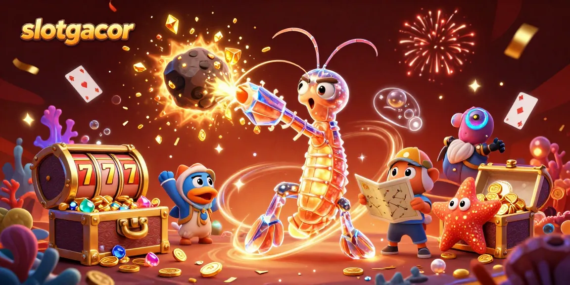 Experience slotgacor action with exploding gems and vibrant scenes from a galactic casino adventure.
