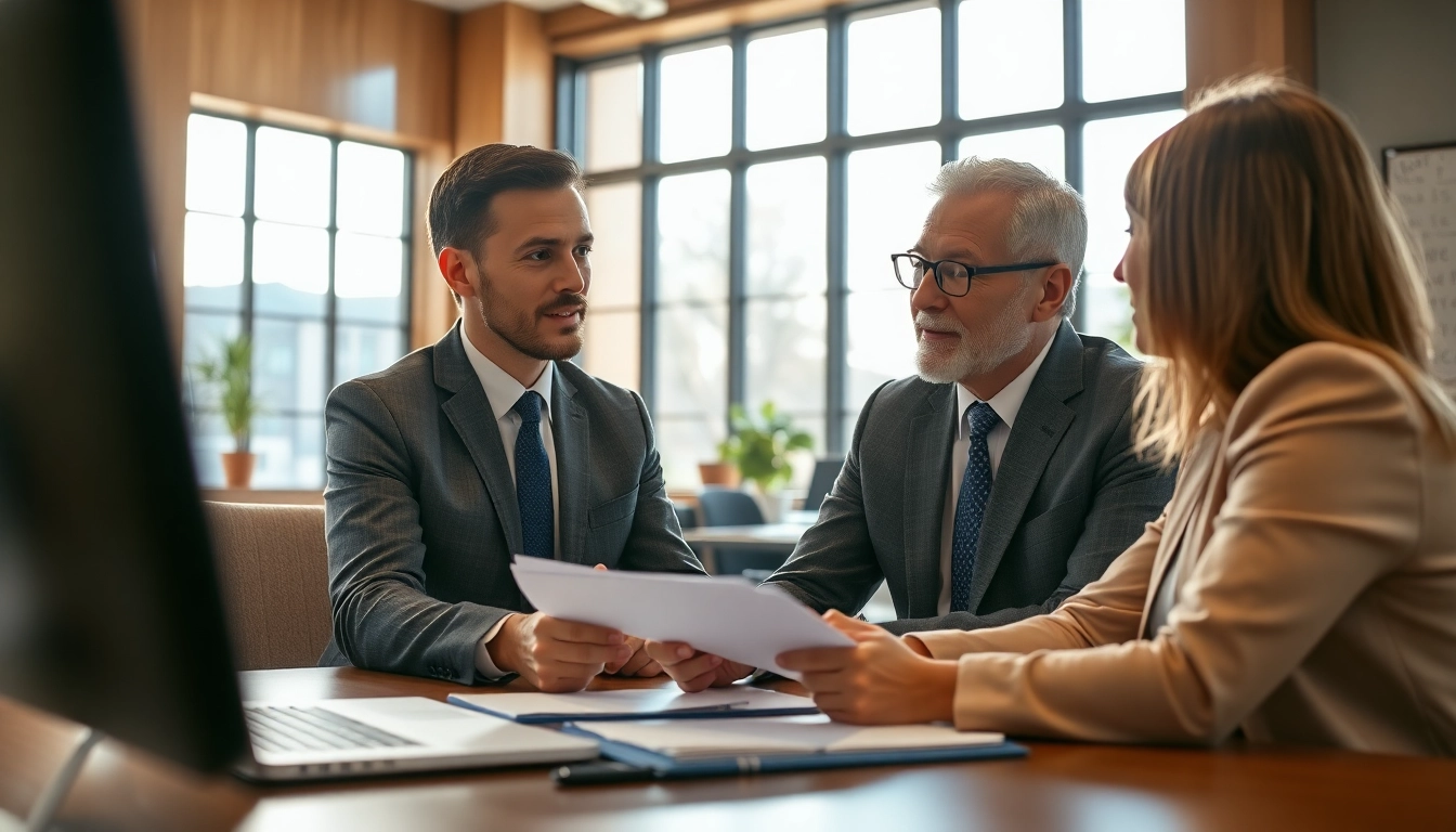 Consultation between Seattle Social Security Disability Lawyers and a client, showcasing professionalism and trust.