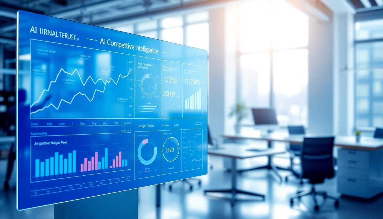 Enhance business strategies with AI for competitive intelligence through advanced analytics dashboard.