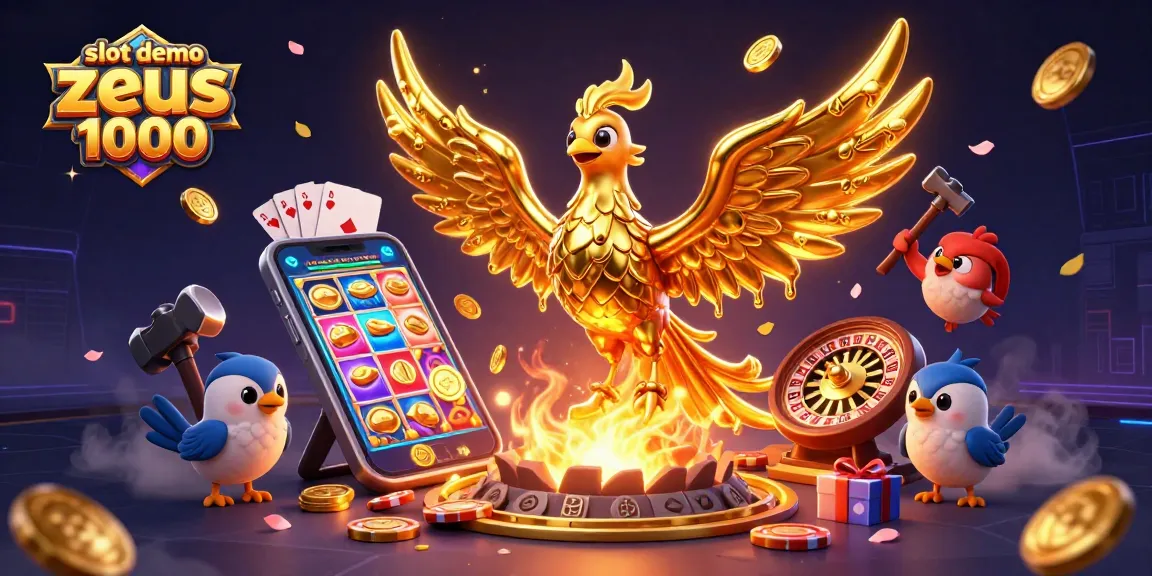 Engage with slot demo zeus 1000 featuring a golden phoenix and immersive casino elements.