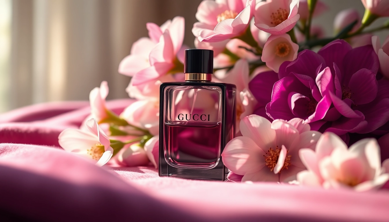 Experience the allure of gucci guilty fragrance in a sophisticated still life arrangement.