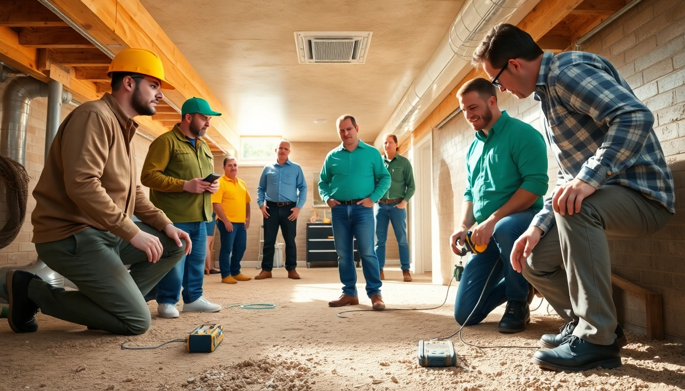 Crawl Space Restoration by professionals in a well-maintained environment, showcasing safety and efficiency.