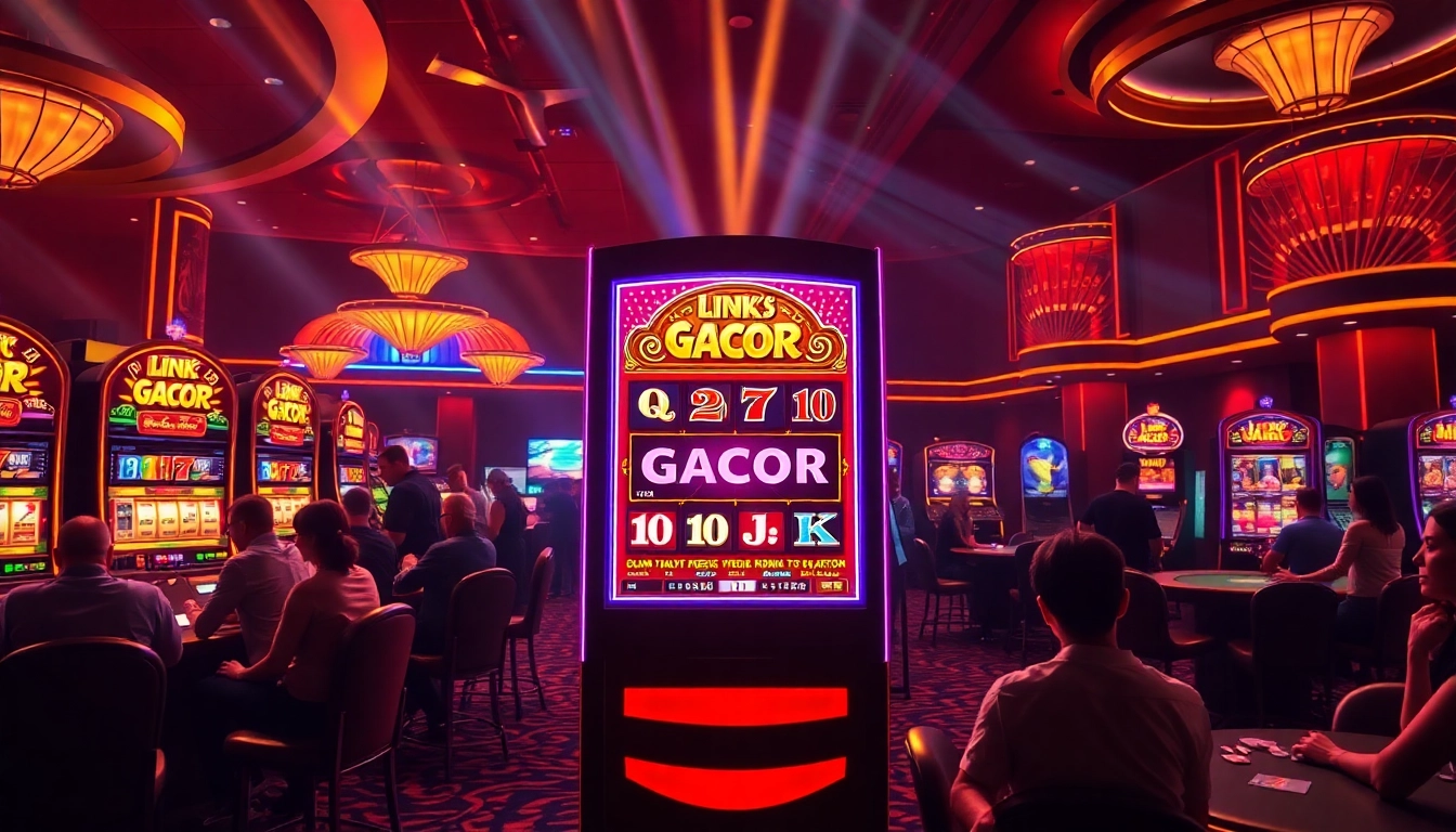 Experience the thrill of winning at the link slot gacor machine in a luxurious casino.