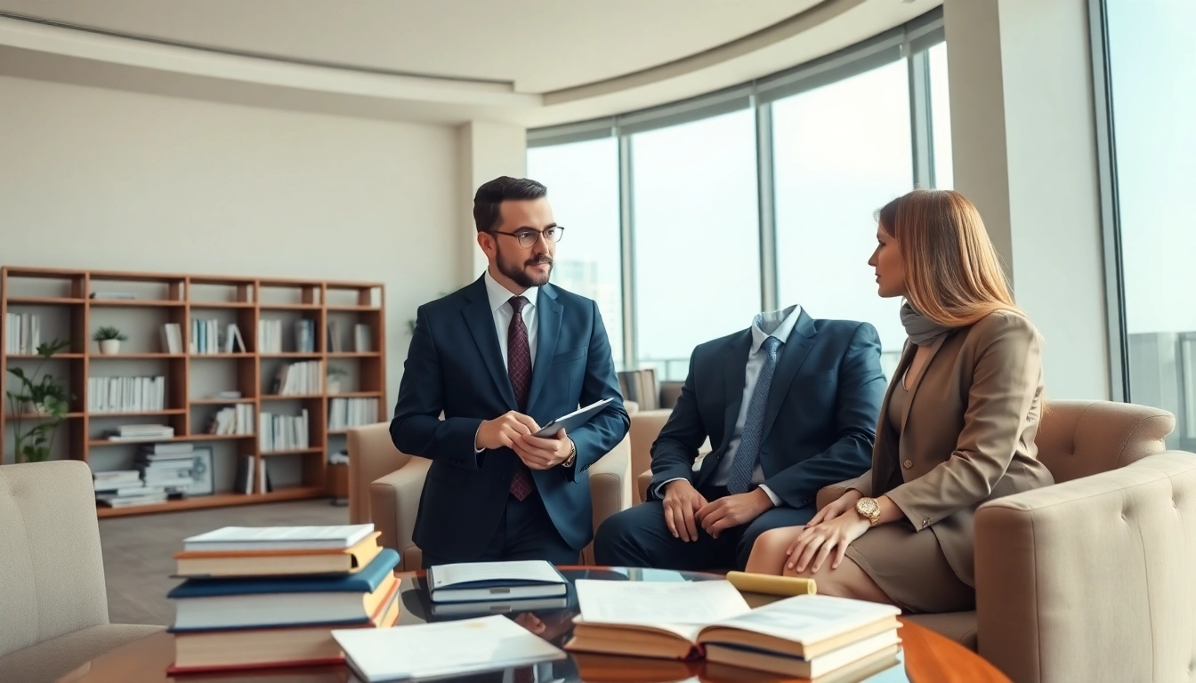 Consultation with a Miami high net worth divorce lawyer in a modern office setting.