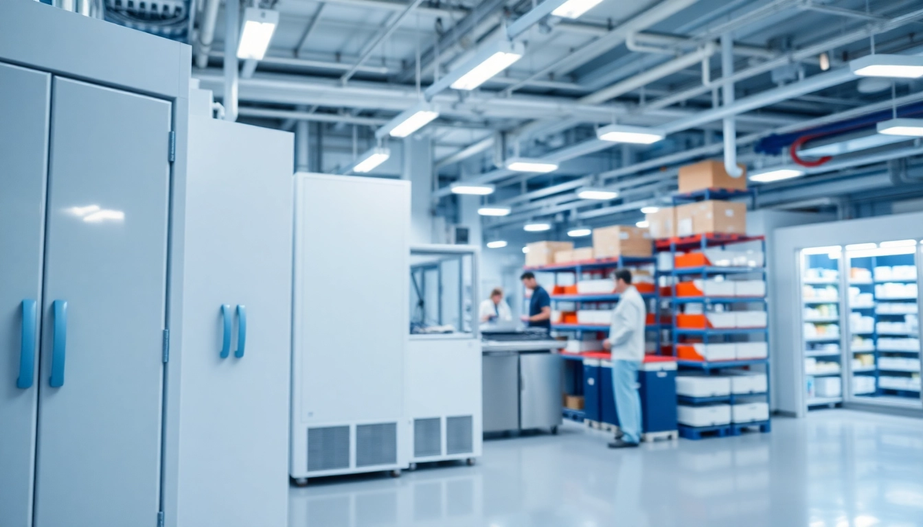 Cold room manufacturers uk showcasing modern refrigeration units and organized facilities.