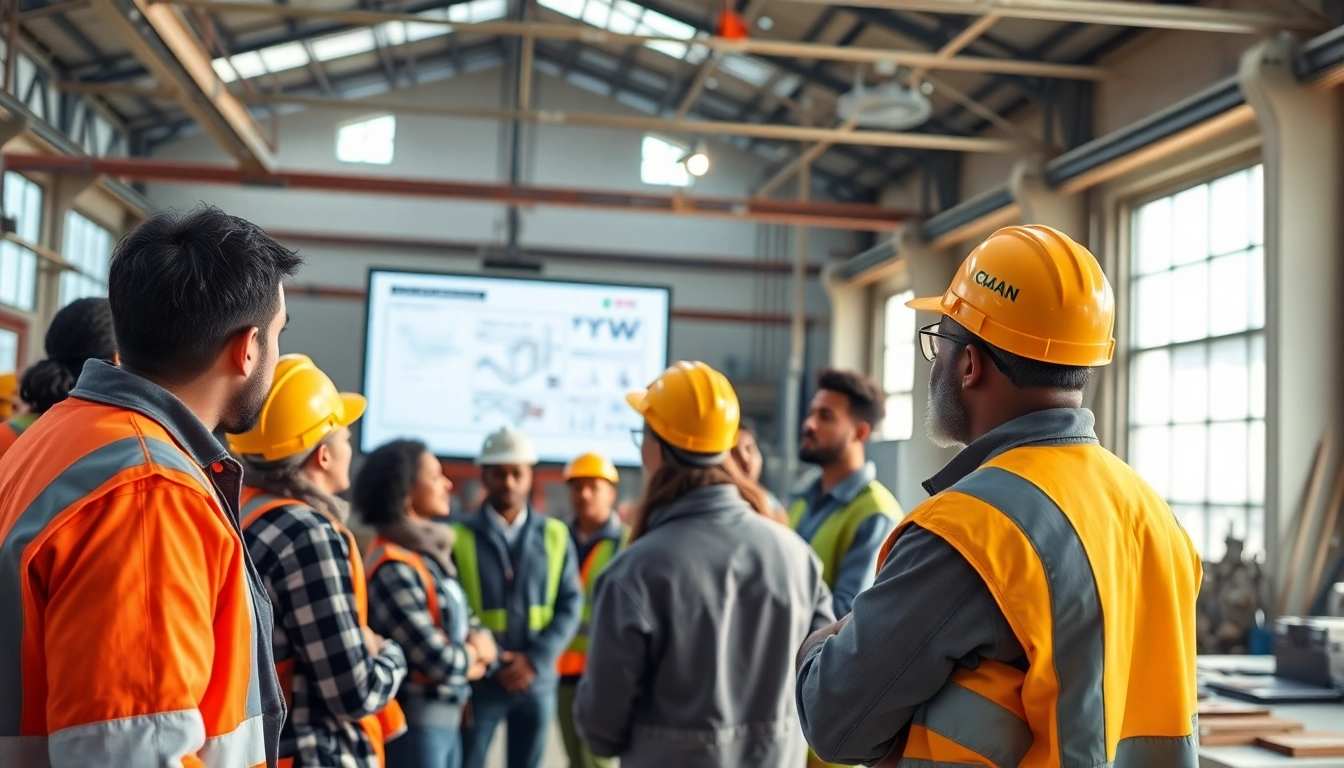 Enhancing construction workforce development through professional training in diverse environments.