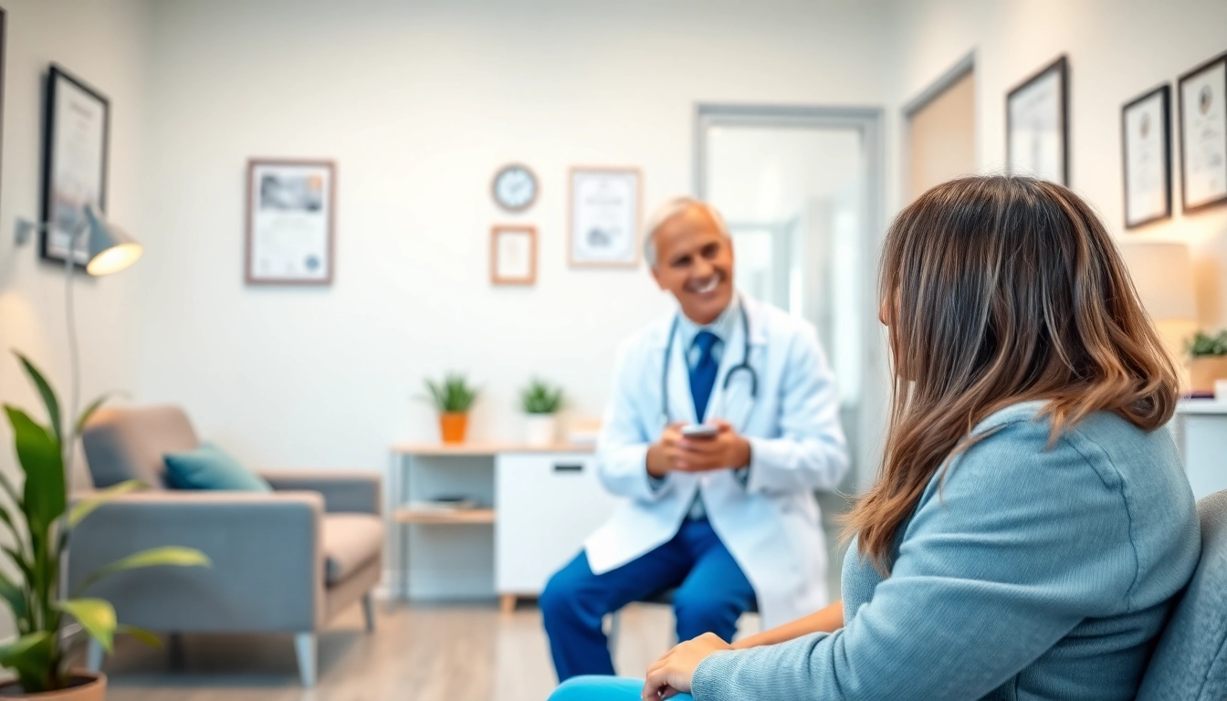 Private gp consultation in a welcoming office, showcasing personalized patient care.
