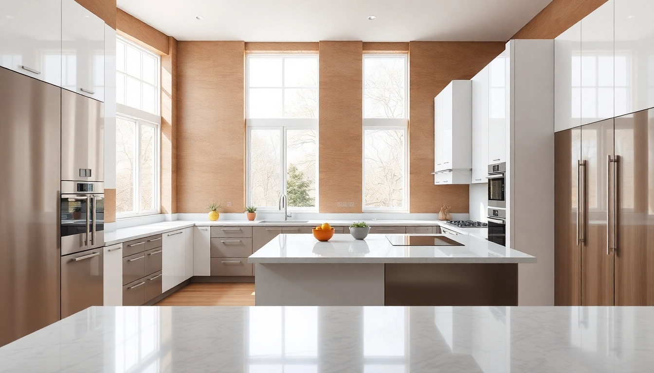 Showcasing elegant custom kitchen cabinets in a modern space to inspire homeowners.