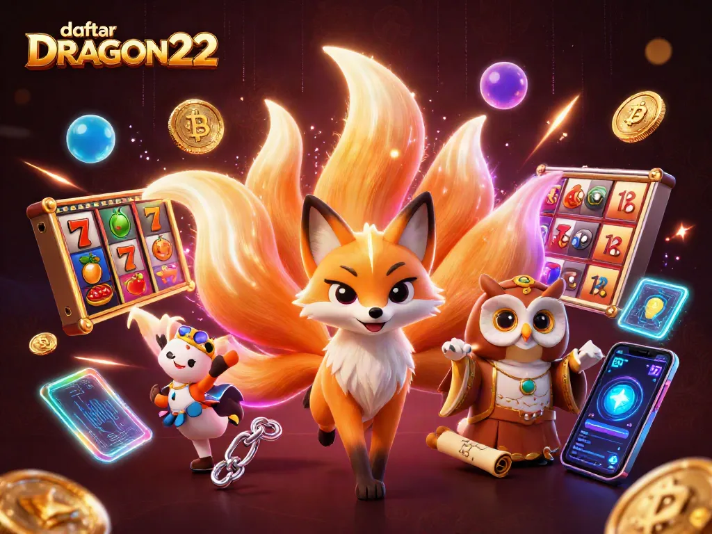 Engage in thrilling gameplay with daftar DRAGON222 as a vibrant scene features colorful gaming characters.