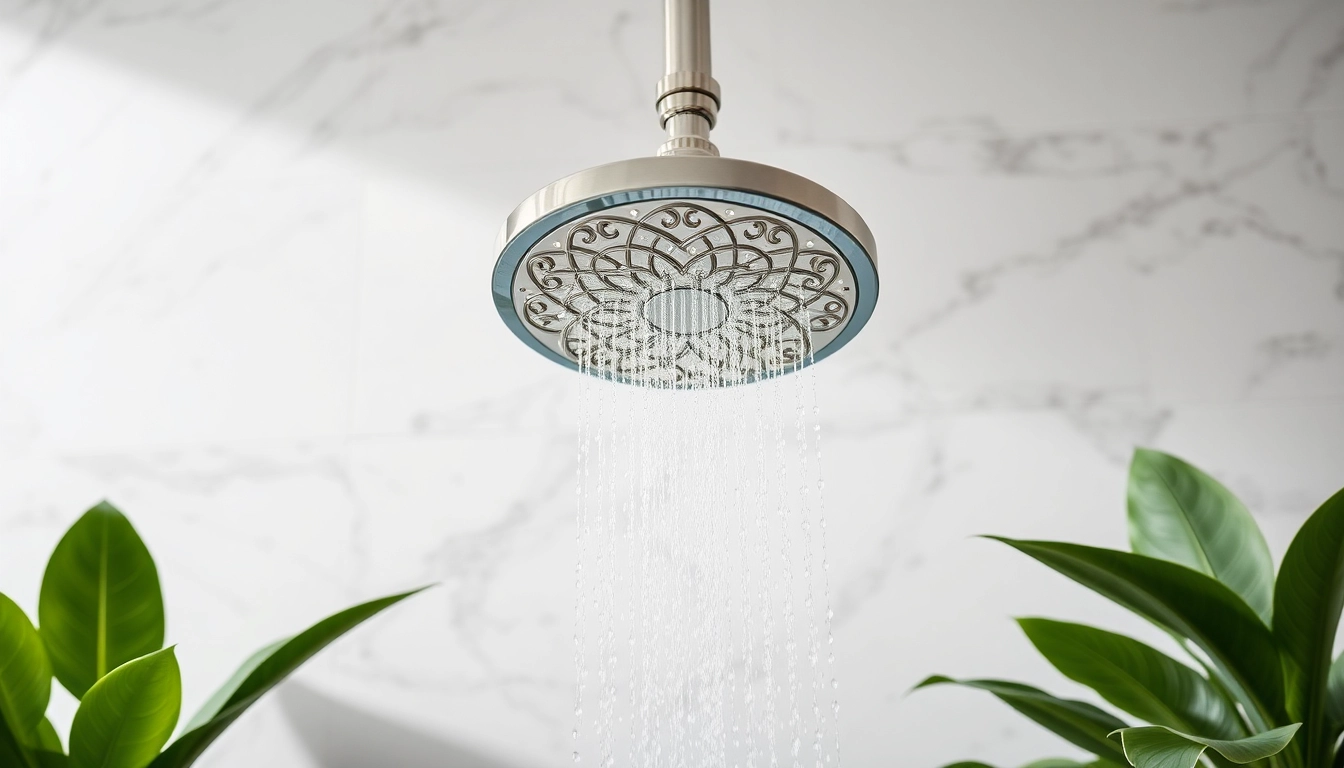 Experience elegant showers Australia with a stunning luxury shower design against a marble backdrop.