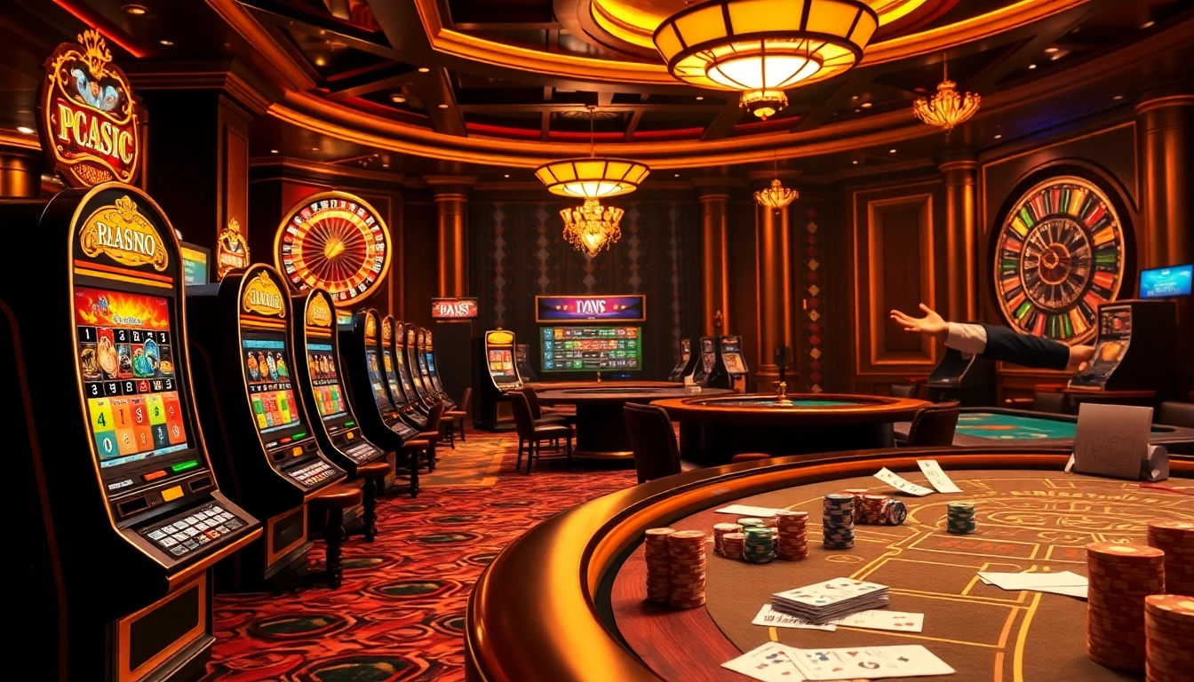 Rasakan permainan seru di obraltoto dengan mesin slot yang berwarna-warni dan meja poker.