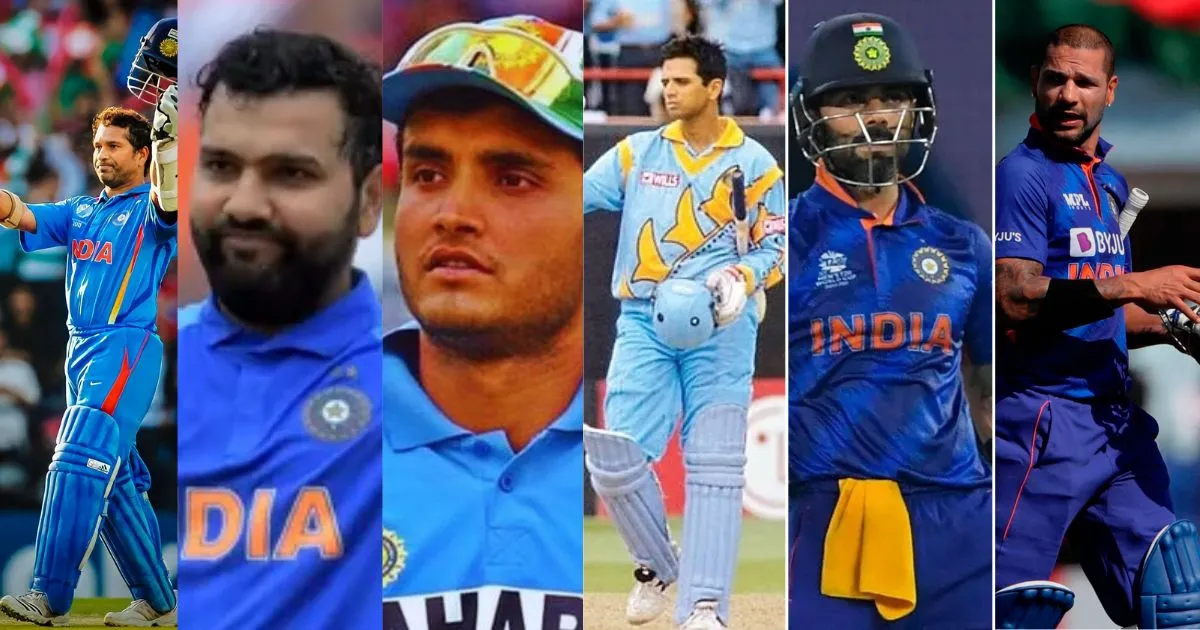 7 Indian players who have scored 2 or more centuries in ODI World Cup