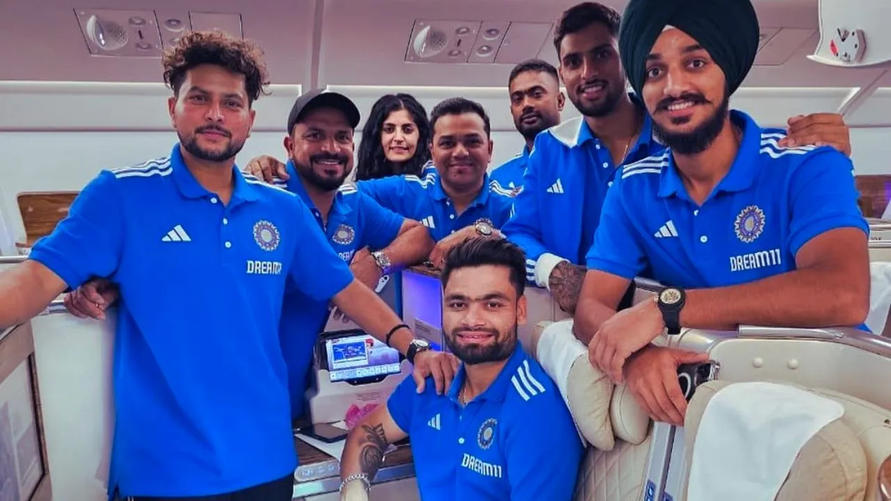 SA vs IND: The Indian team left for South Africa, and Rinku Singh shared pictures, watch the video