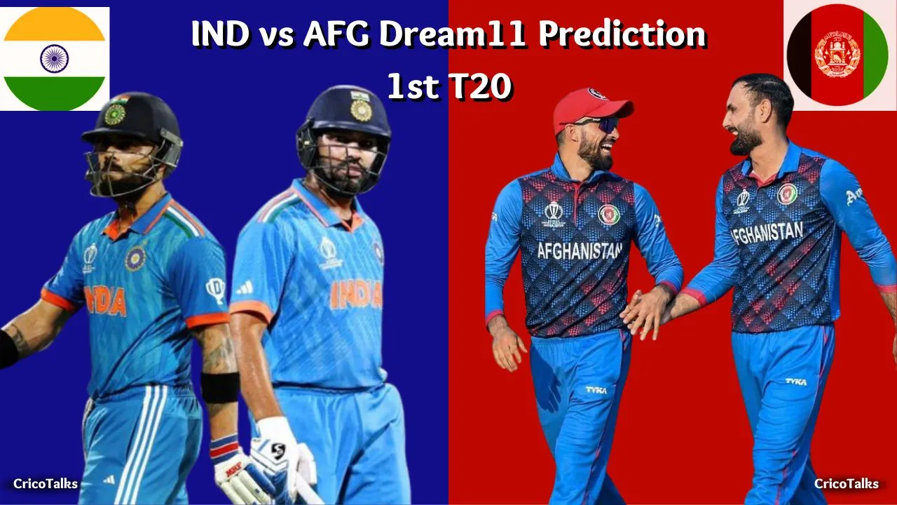 IND vs AFG Dream11 Prediction, 1st T20, Probably Playing 11, Weather & Pitch Report | Afghanistan Tour of India 2024