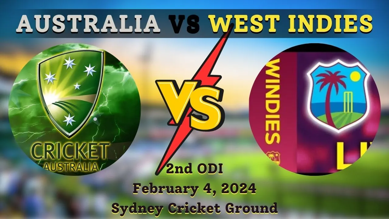 AUS vs WI Dream11 Prediction, Fantasy Cricket Tips, Playing 11, Pitch Report, 2nd ODI