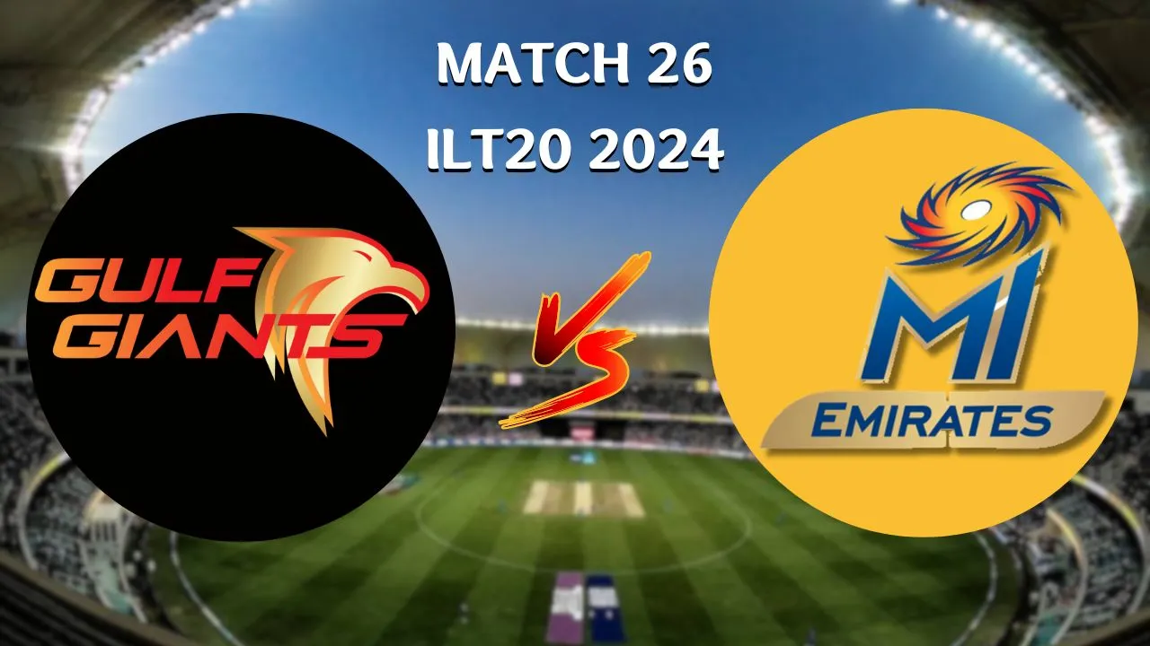 GUL vs EMI Dream11 Prediction, Playing 11, Fantasy Cricket Tips, Pitch Report, ILT20 2024, Match 26