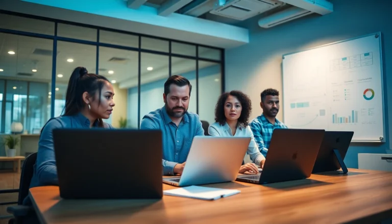 Engaging team collaborating on Managed IT Services Tampa in a professional office environment.