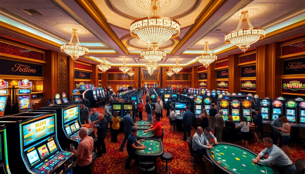 คาสิโนที่มีบรรยากาศหรูหราและการเล่นเกมที่น่าตื่นเต้น