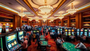 คาสิโนที่มีบรรยากาศหรูหราและการเล่นเกมที่น่าตื่นเต้น