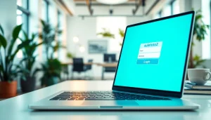 Masuki suletoto2 login dengan antarmuka yang bersih dan modern di laptop.