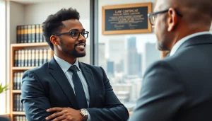 Engaging with a lawyer at https://www.aafloridalawyer.com, showcasing professional legal consultation.