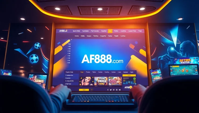Experience the dynamic interface of AF88.com, a secure online gaming platform.