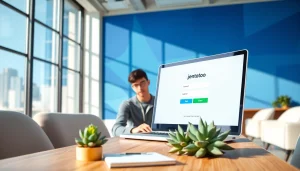 Masuk jentoto login dengan tampilan digitalisasi yang modern dan profesional.