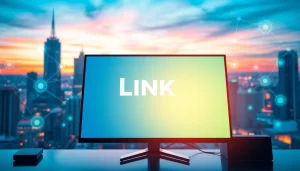 Link sayaptogel terlihat pada antarmuka platform digital di layar komputer dengan grafik modern.