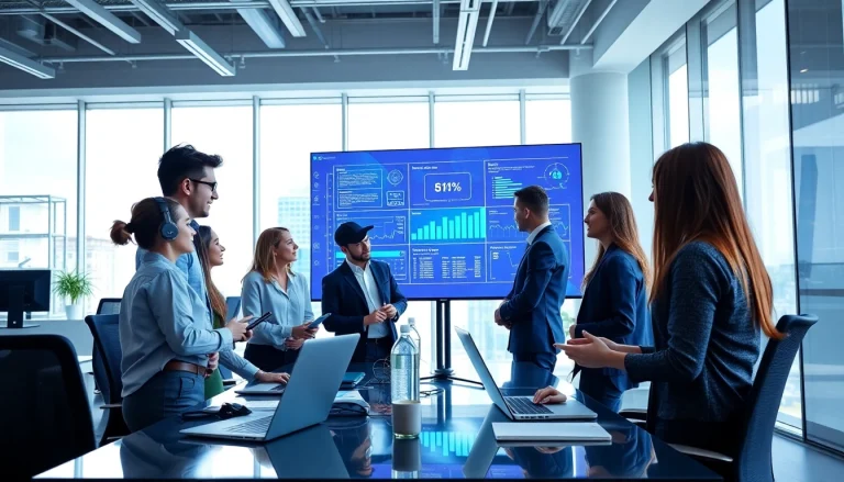 Enhance your understanding of cyber security fredericksburg with a professional team collaborating on advanced security strategies in a modern office.