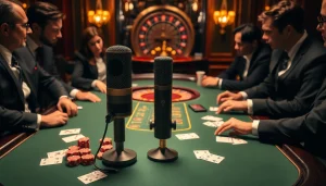 Engaging power play at a casino table with MV 88 microphone capturing the excitement.