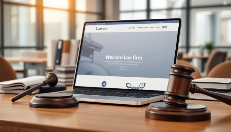 Design a modern law firm website at https://www.lawfirmswebsitedesign.com with a professional setting.