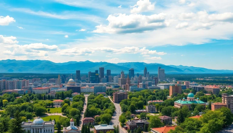 Discover breathtaking views of Almaty with the skyline and mountains in the background at https://albmaftoh.com.