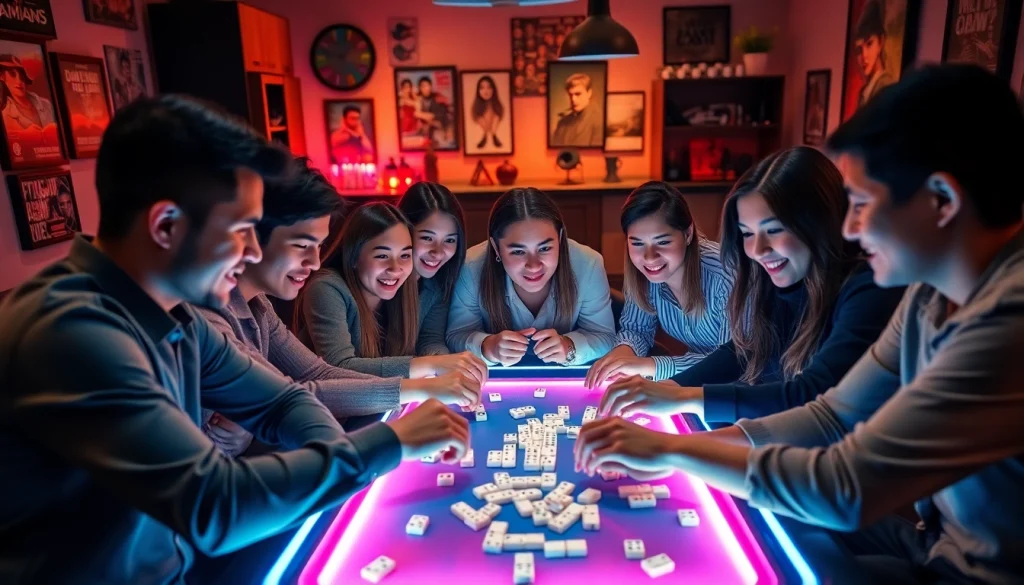 Menggambarkan pengalaman permainan Daftar Domino88 game yang menyenangkan di ruang bersantai.