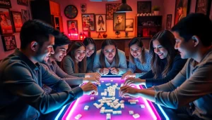 Menggambarkan pengalaman permainan Daftar Domino88 game yang menyenangkan di ruang bersantai.