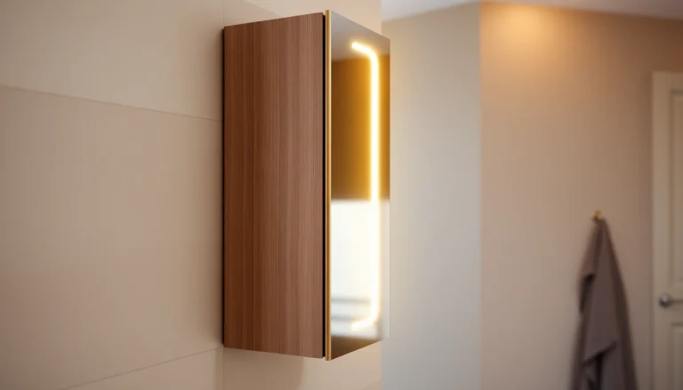 Erforschen Sie den eleganten sonni Spiegelschrank mit integrierter Beleuchtung und modernem Design.