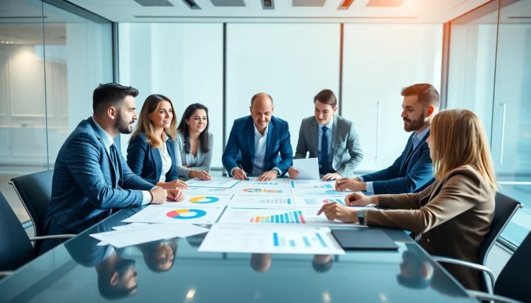 Collaborative brainstorming at https://valuesfirst.com with a diverse team analyzing strategic data.